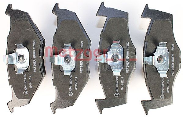 Колодки тормозные дисковые METZGER 1170023