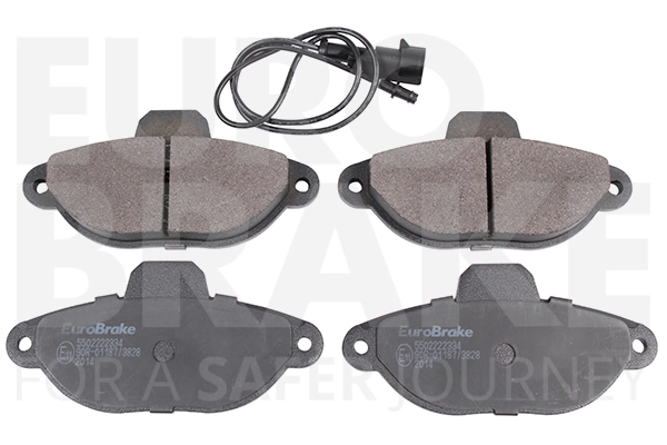 Тормозные колодки дисковые передние EUROBRAKE 5502222334