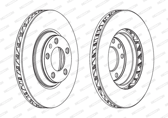 Диск тормозной FERODO DDF1408LC1