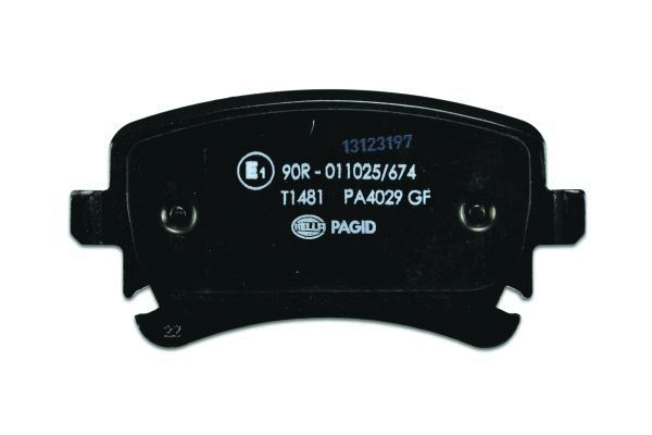 Колодки тормозные дисковые HELLA/BEHR/PAGID 8DB355011641