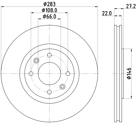 Запчасть HELLA/BEHR/PAGID 8DD355103-001