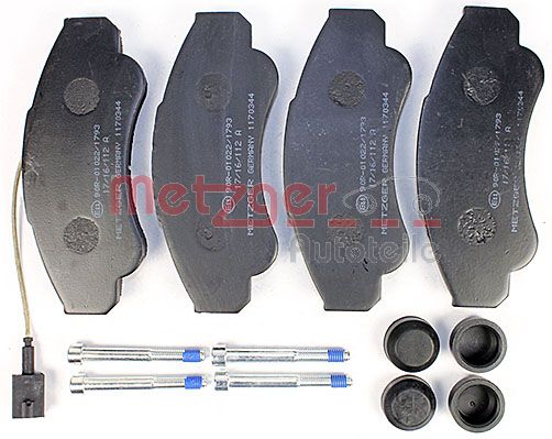Колодки тормозные дисковые METZGER 1170344