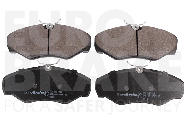 Тормозные колодки дисковые передние EUROBRAKE 5502223626