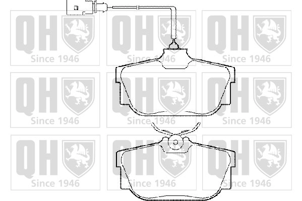 Колодки тормозные QUINTON HAZELL BP1285