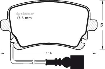 Колодки тормозные MGA 947