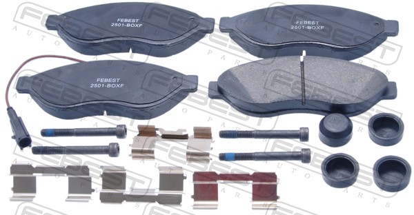 Колодки тормозные дисковые FEBEST 2501-BOXF