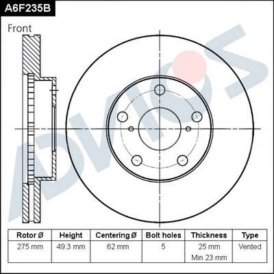  ADVICS A6F235B
