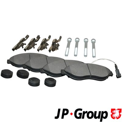 Комплект тормозных колодок дисковый тормоз jp group