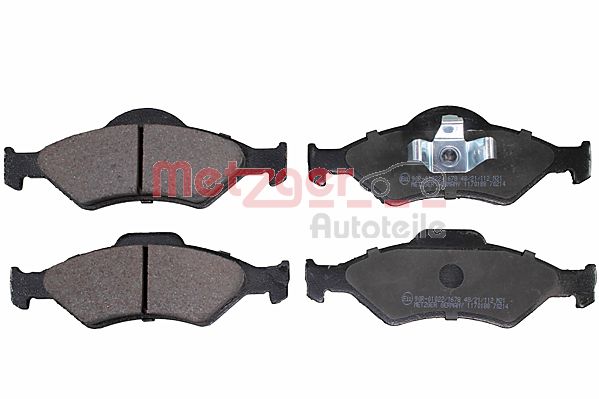Колодки тормозные дисковые METZGER 1170188