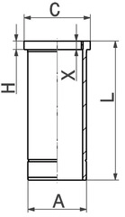 Гильза цилиндра d126 r6 KOLBENSCHMIDT 89 920 110
