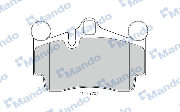 Колодки тормозные дисковые MANDO MBF015374