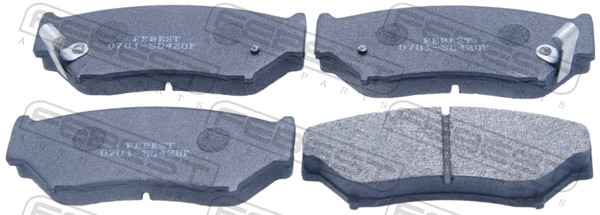 Колодки тормозные передние FEBEST 0701-SQ420F