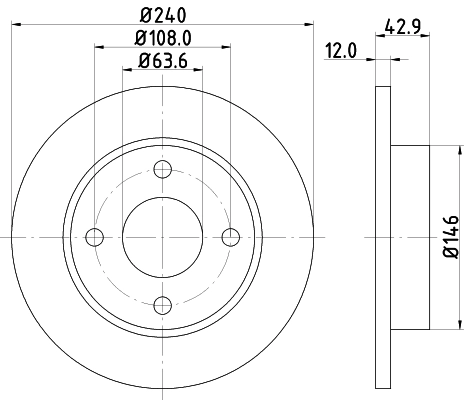 Диск тормозной HELLA/BEHR/PAGID 8DD355104631