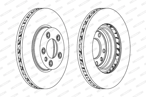 Диск тормозной FERODO DDF1591C