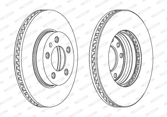 Диск тормозной FERODO DDF1591LC1