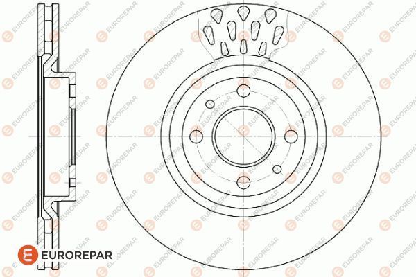Тормозные диски в упаковке 1 EUROREPAR 1618881680