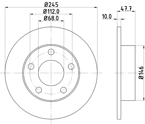 Диск тормозной HELLA/BEHR/PAGID 8DD355105681