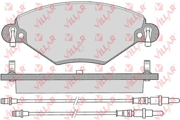 Колодки тормозные дисковые VILLAR 626.0793