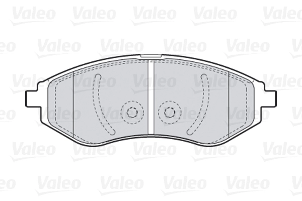 Колодки торм пер VALEO 301644