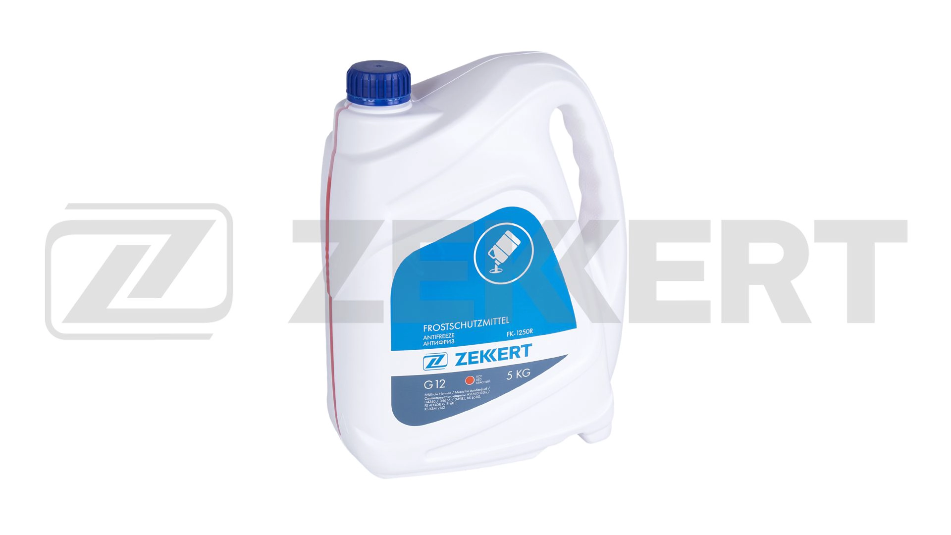 Антифриз готовый (красный) g 12 для audi peugeot seat skoda vw 5 кг ZEKKERT FK1250R