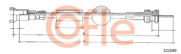 Трос спидометра COFLE 92.S21040