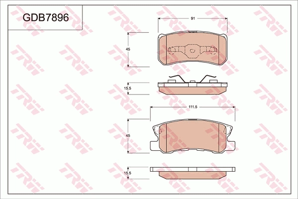 Запчасть TRW GDB7896
