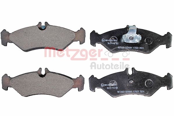 Колодки тормозные дисковые METZGER 1170237