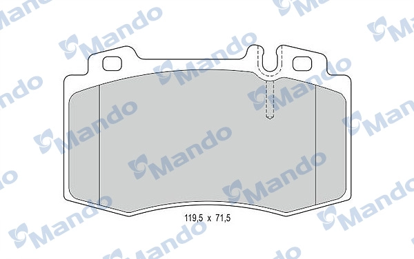 Колодки тормозные дисковые MANDO MBF015668