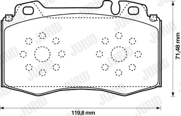 Колодки тормозные дисковые JURID 573092J