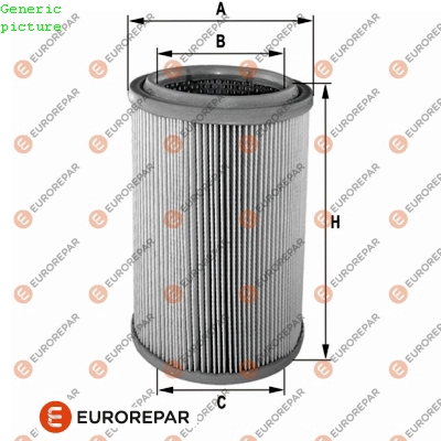 Фильтр воздушный EUROREPAR 1680340280