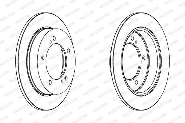 Диск тормозной FERODO DDF351
