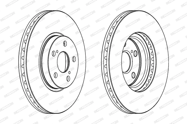 Диск тормозной FERODO DDF1508