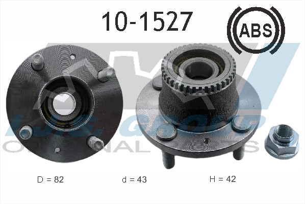 Комплект подшипника ступицы колеса IJS GROUP 10-1527