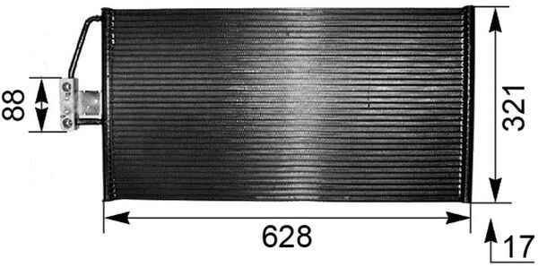 Конденсатор кондиционера MAHLE/KNECHT AC266000P