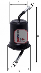 Фильтр топливный SOFIMA S 1520 B