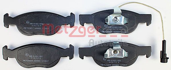 Колодки тормозные дисковые METZGER 1170517