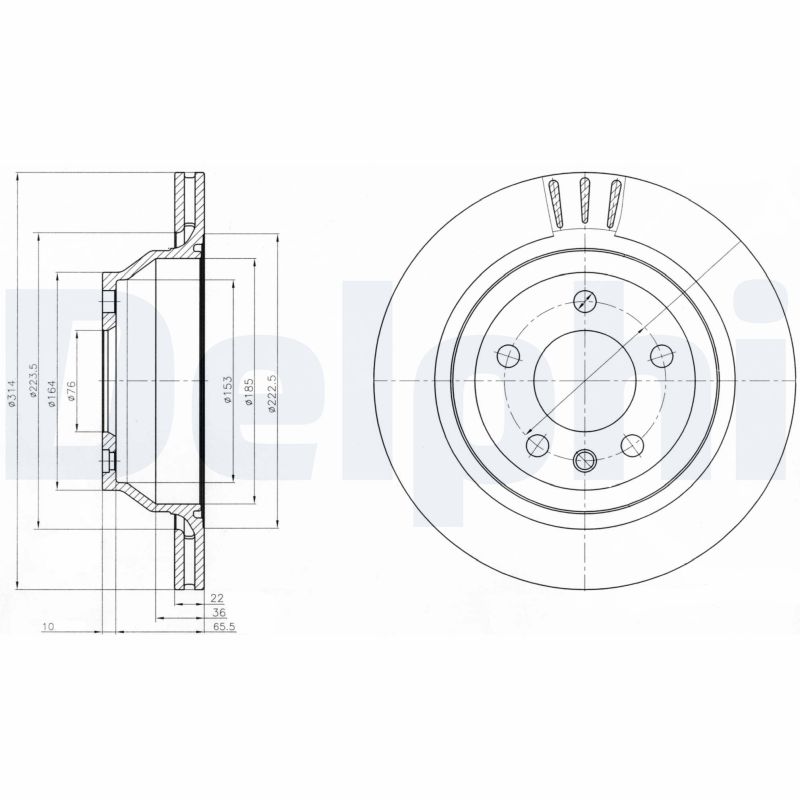 Диск тормозной DELPHI BG3894
