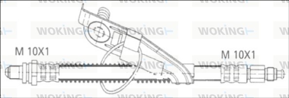 Шланг тормозной WOKING G1903.67