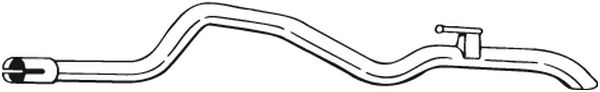 2d0253681ae труба глушителя задняя BOSAL 518-573