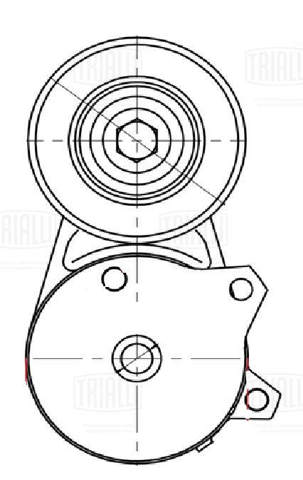 Ролик привод. ремня для а/м nissan juke (10-) 1.6t (с натяж. мех.) TRIALLI CM 5482