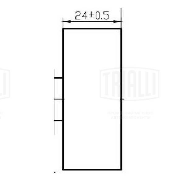 Ролик привод. ремня для а/м skoda fabia (99-) 1.0i/1.4i (только ролик натяж.) TRIALLI CM 5535
