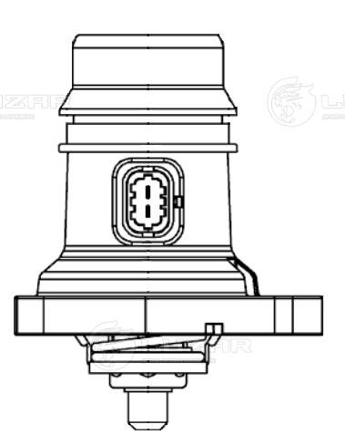 Термостат для а/м opel corsa d (06-) 1.2i/1.4i (с корпусом низкотемп. 95с) LUZAR LT 2133
