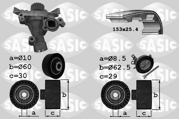 Водяной насос SASIC 3900029