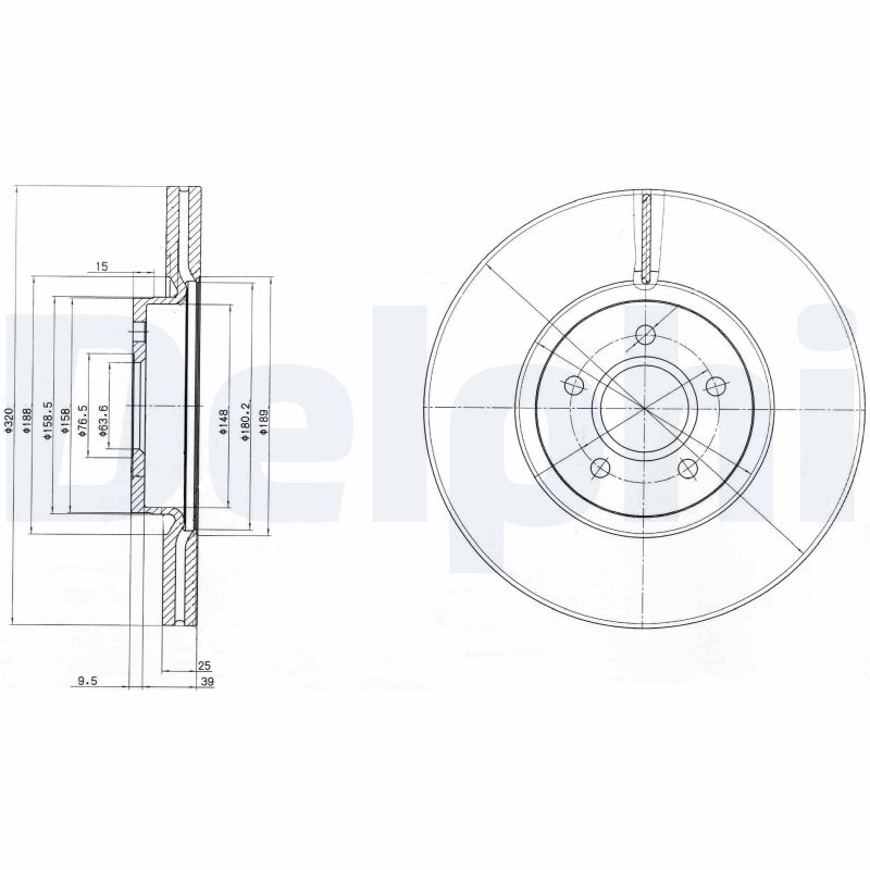 Диск тормозной DELPHI BG4056