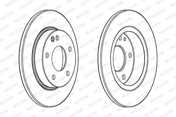 Диск тормозной FERODO DDF1034