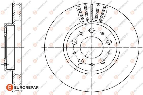 Диск тормозной EUROREPAR 1618890680