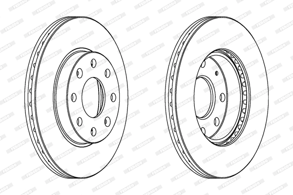 Диск тормозной FERODO DDF1279