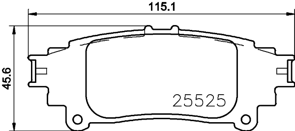 Bremsbelagsatz scheibenbremse MINTEX MDB3720