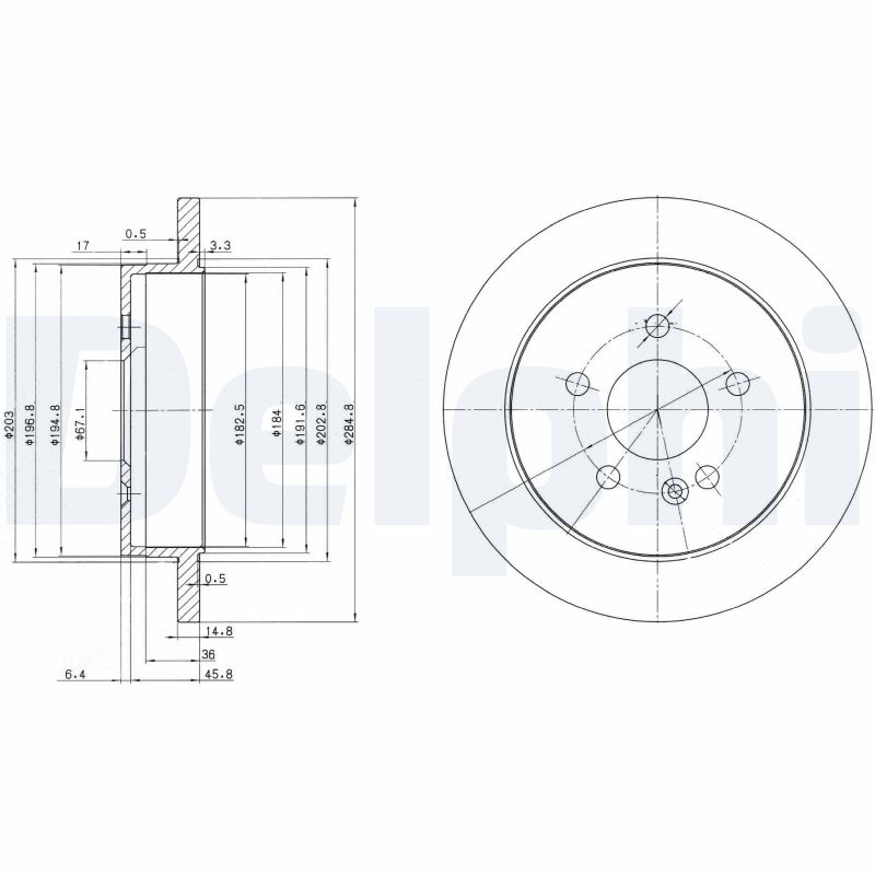 Диск тормозной DELPHI BG3398