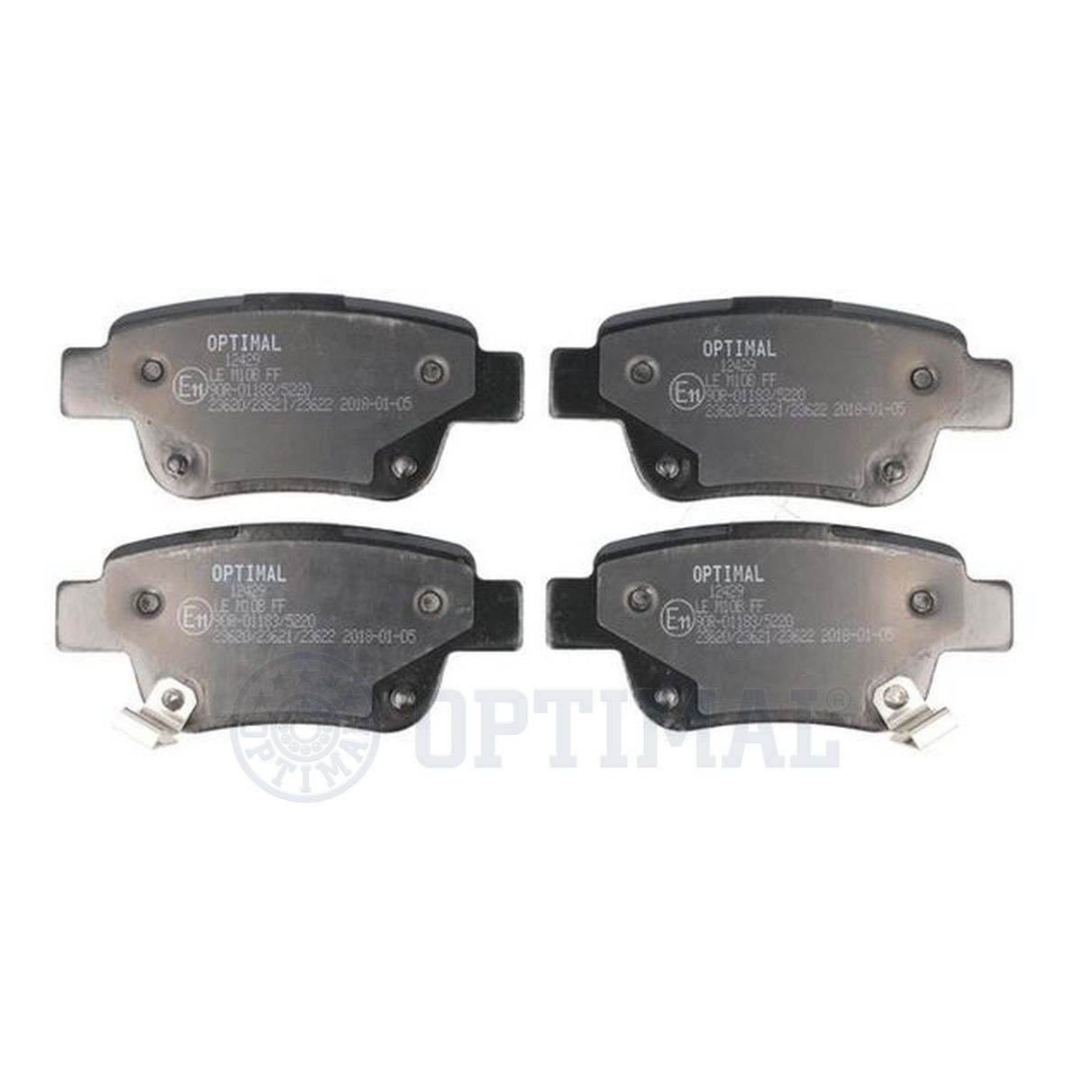 Колодки тормозные дисковые OPTIMAL 12429